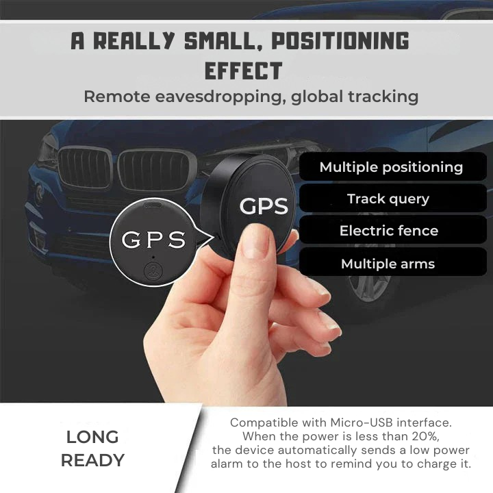 Magnetic GPS Tracker with Real-Time Location via App