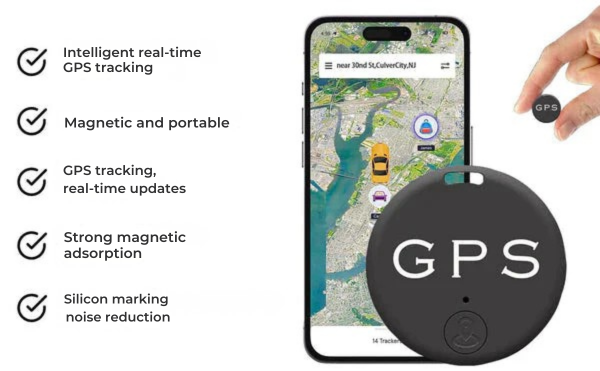 Magnetic GPS Tracker with Real-Time Location via App
