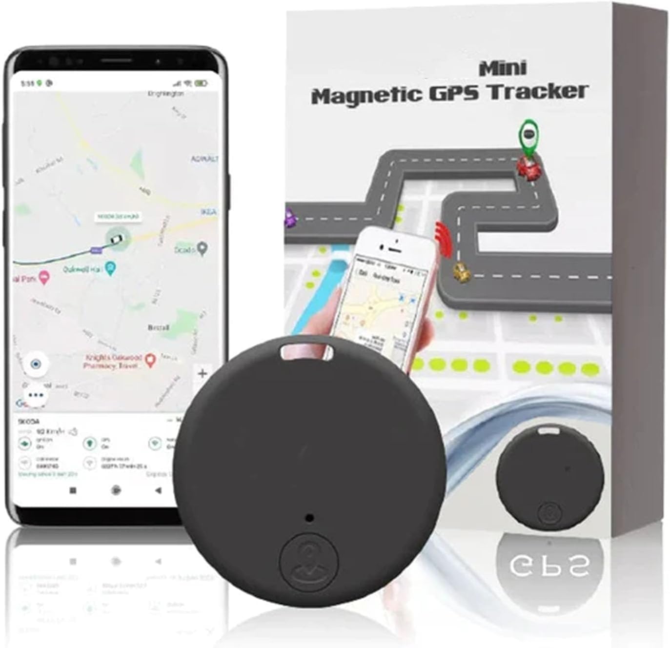 Magnetic GPS Tracker with Real-Time Location via App