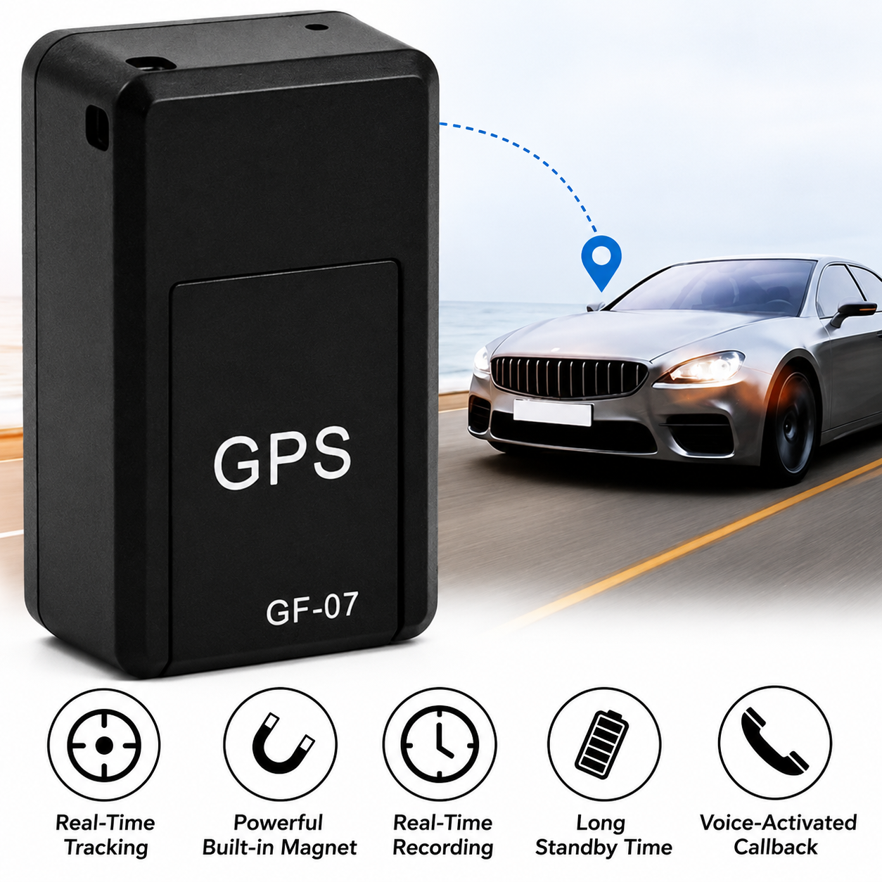 Mini GPS Vehicle Tracker | No Subscription Required