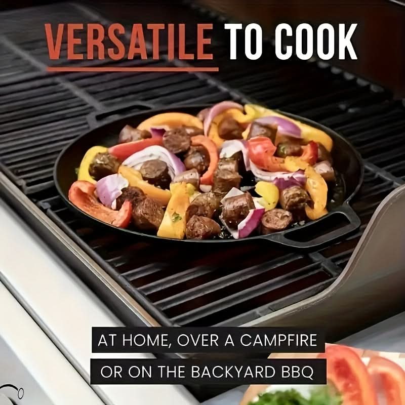Versatile Cast Iron Skillet for Daily Cooking Tasks