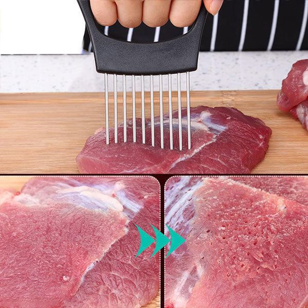 Onion Cutter with Stainless Steel Holder – Comfortable Grip