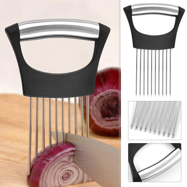 Onion Cutter with Stainless Steel Holder – Comfortable Grip