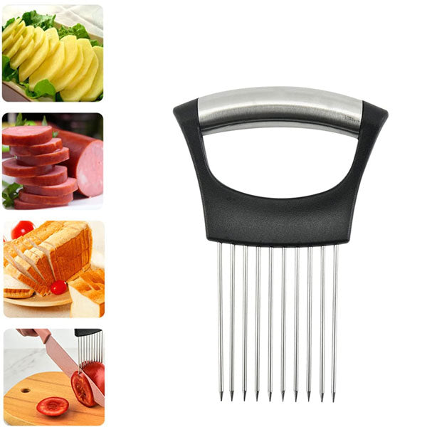Onion Cutter with Stainless Steel Holder – Comfortable Grip