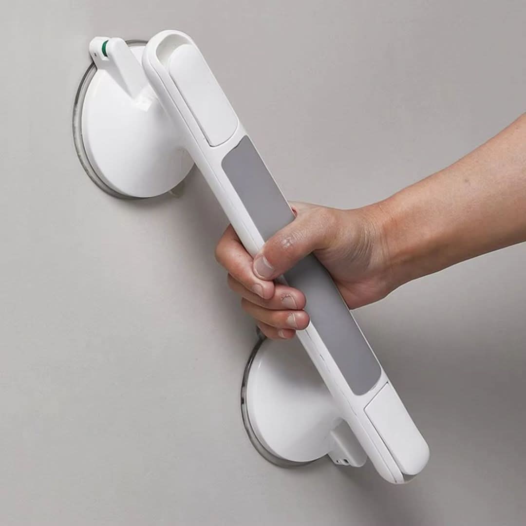 Tool-Free Shower Grab Bar for Improved Safety and Support
