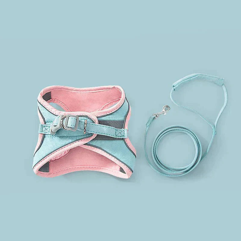 Reflective Safety Stripes Cat Harness and Leash – Comfortable Design