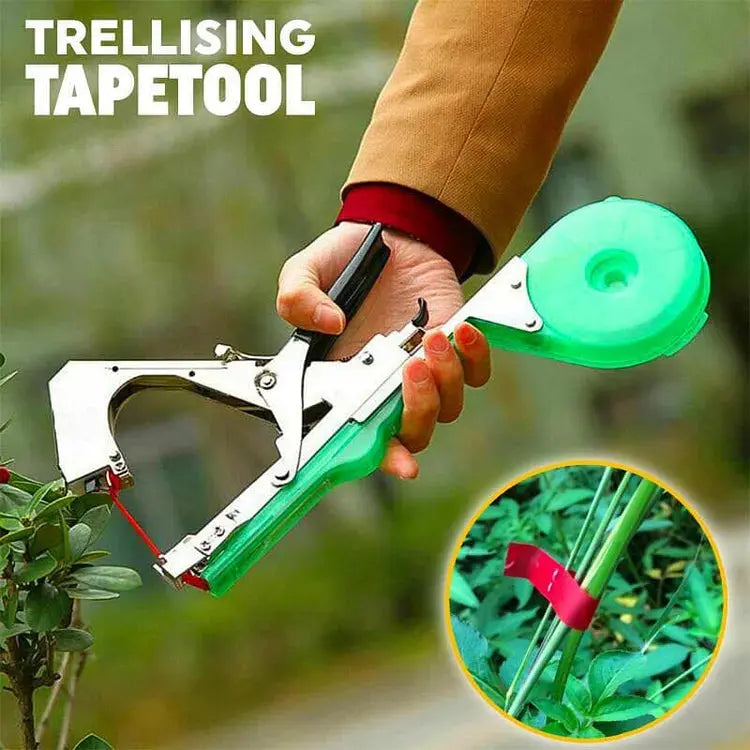 One-Handed Binding Tool for Plants – Tape and Clips, 50 mm Opening