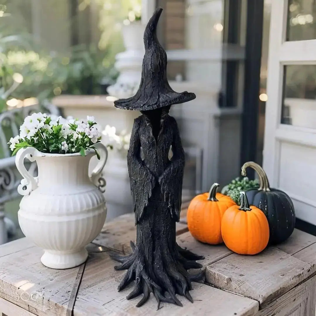 Handcrafted Witch Garden Sculpture – Protector from Negative Energies