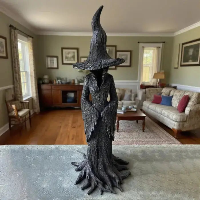 Handcrafted Witch Garden Sculpture – Protector from Negative Energies