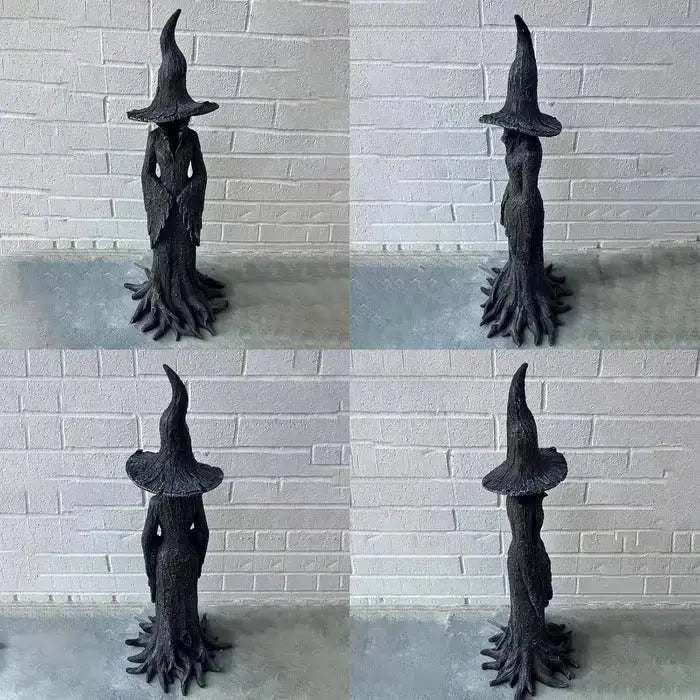 Handcrafted Witch Garden Sculpture – Protector from Negative Energies