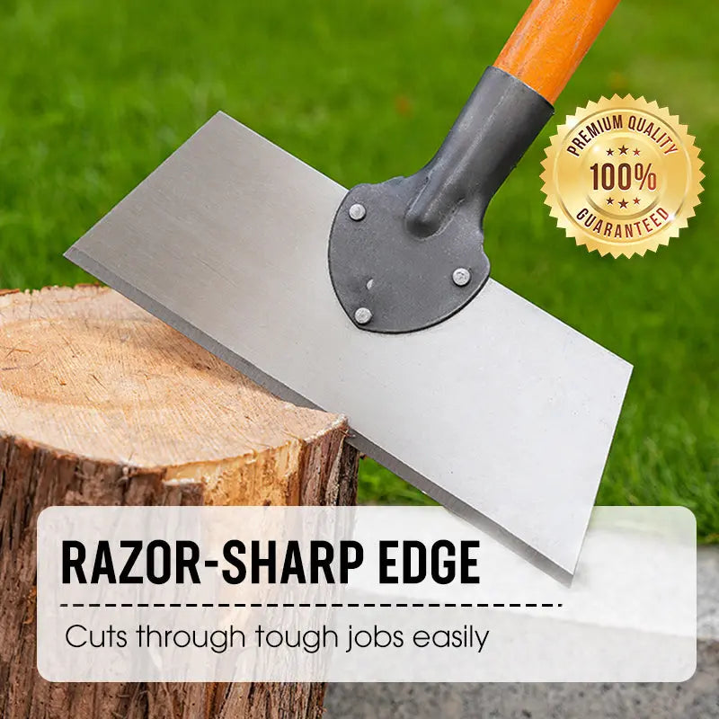Manganese Steel Blade Garden Scraper and Hoe with Wooden Grip