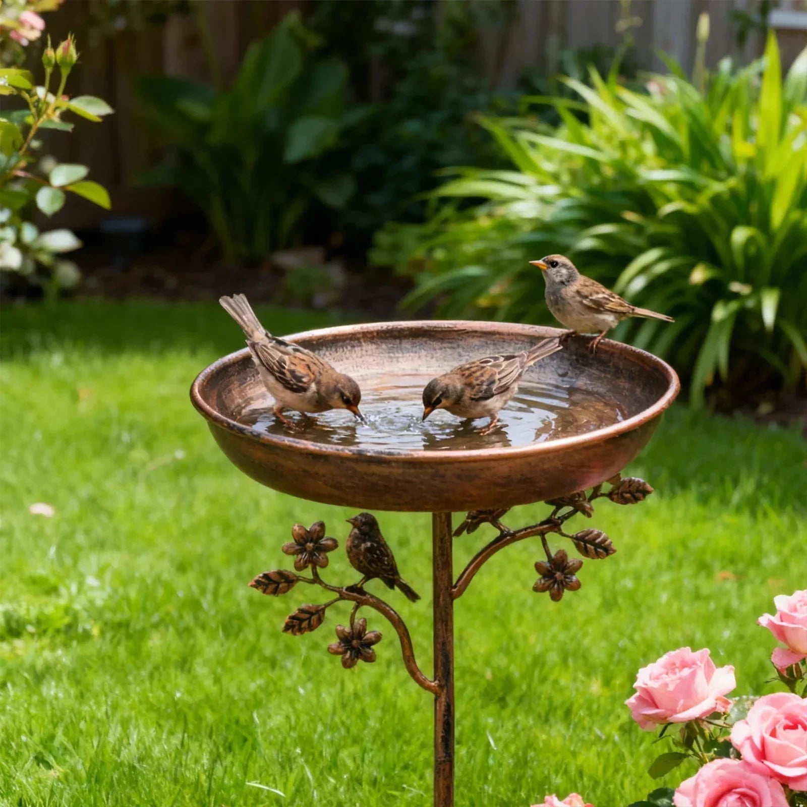 Bird Bath for Garden | Decorative Bowl | Durable Stake