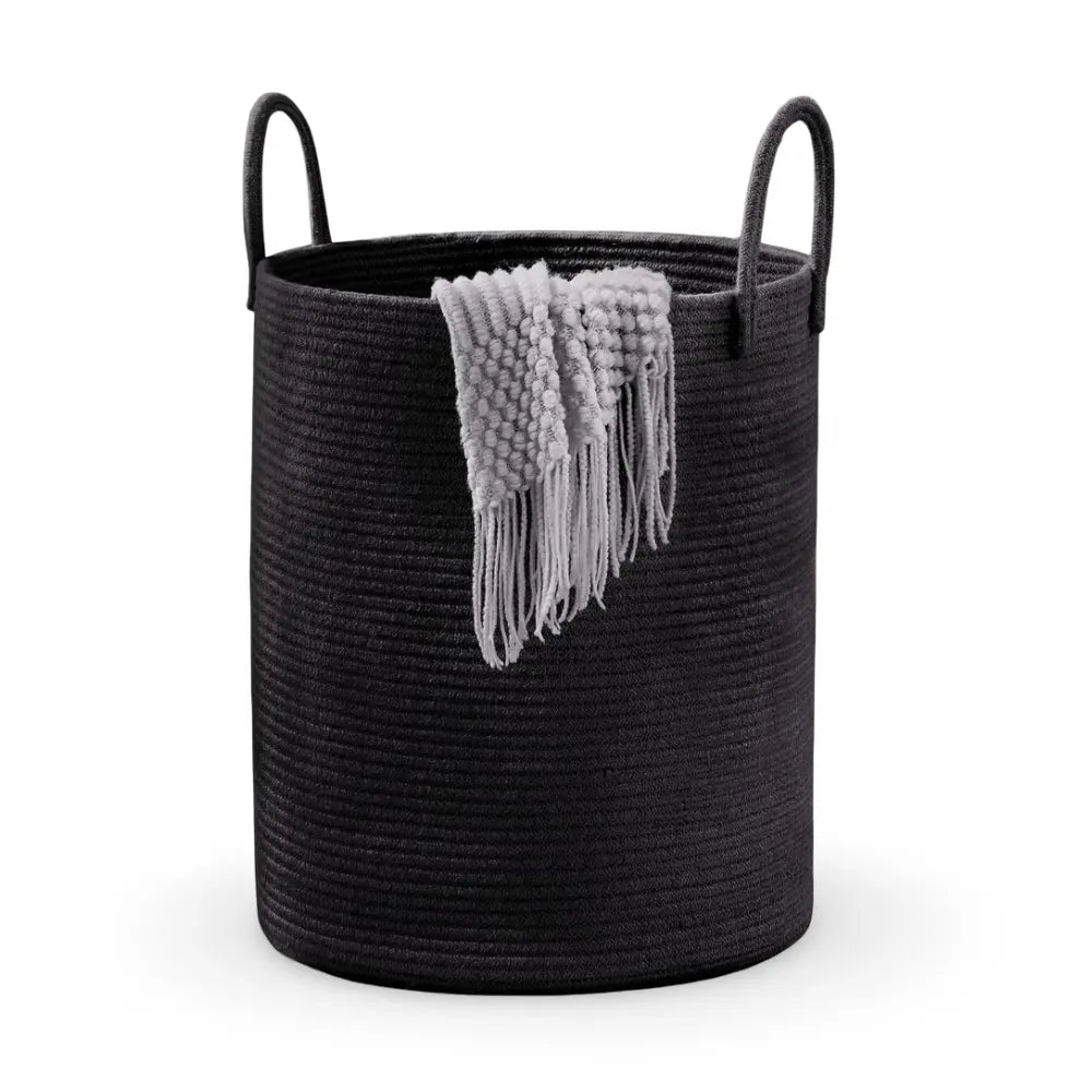 58L Cotton Laundry Hamper - Woven Design