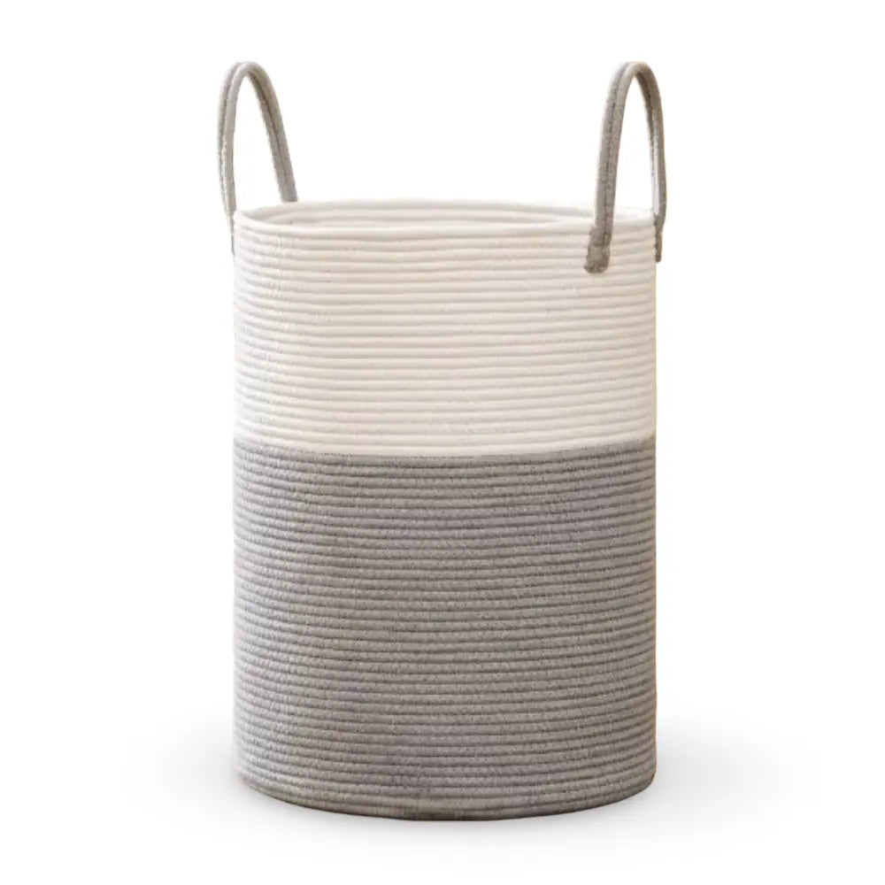 58L Cotton Laundry Hamper - Woven Design