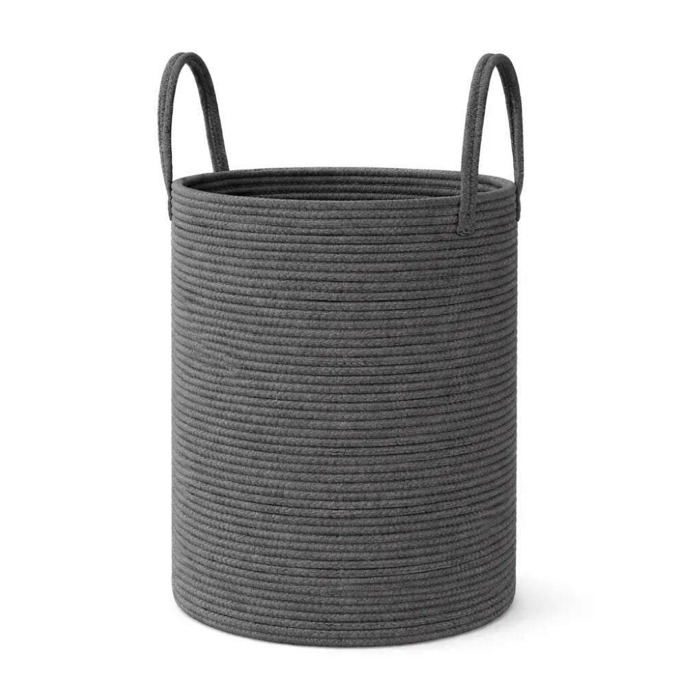 58L Cotton Laundry Hamper - Woven Design