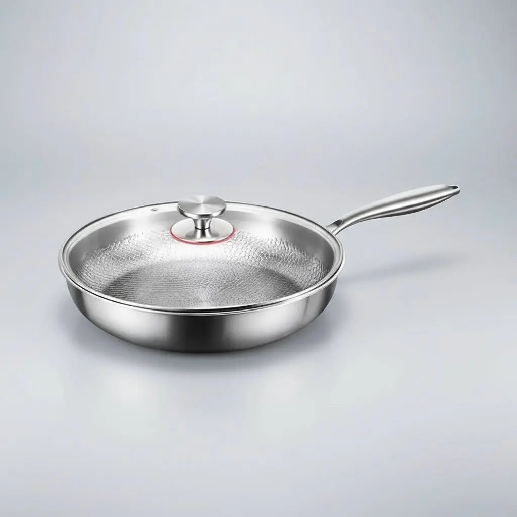 Hammered Nonstick Frying Pan with Titanium Coating – Compatible with All Stoves