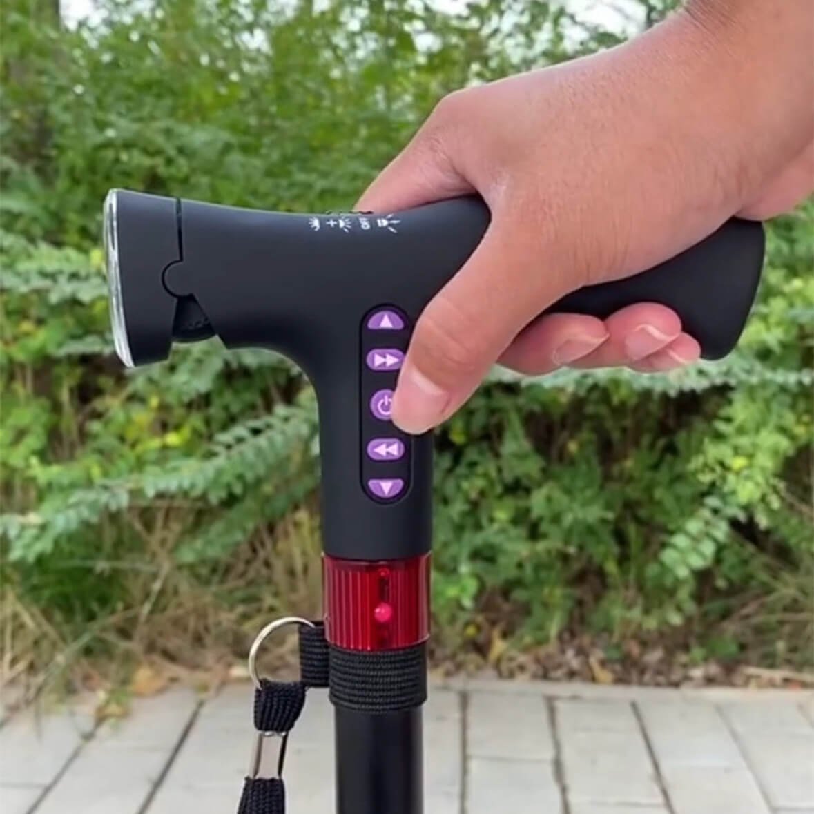 Adjustable Walking Stick with Fall Alarm