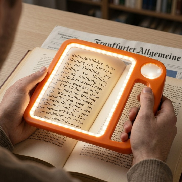 Magnifying LED Reader - 48 LEDs with 5x and 10x Zoom