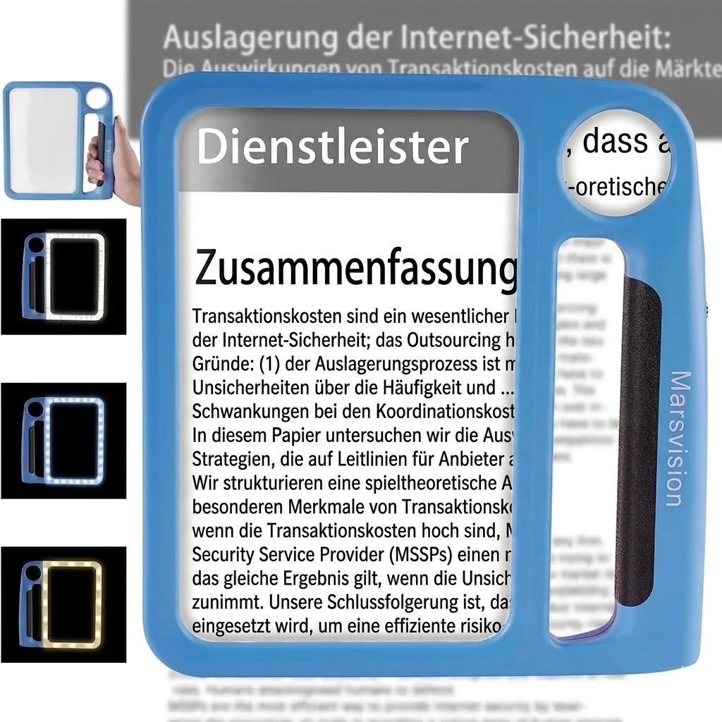 Magnifying LED Reader - 48 LEDs with 5x and 10x Zoom