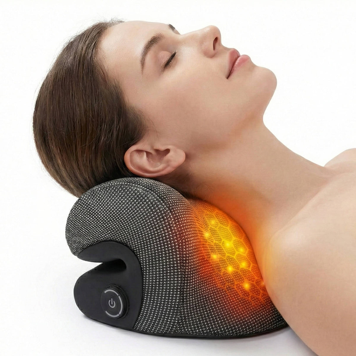 Neck Relaxation Support with Heat Adjustment and Massage Features