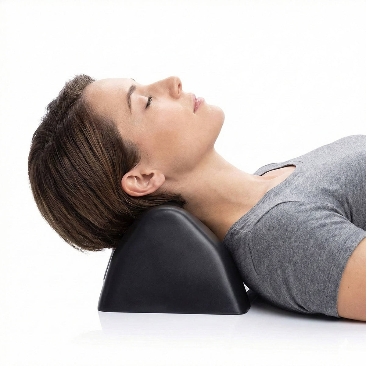 Neck Support Pillow with Contoured Memory Foam and Washable Cover