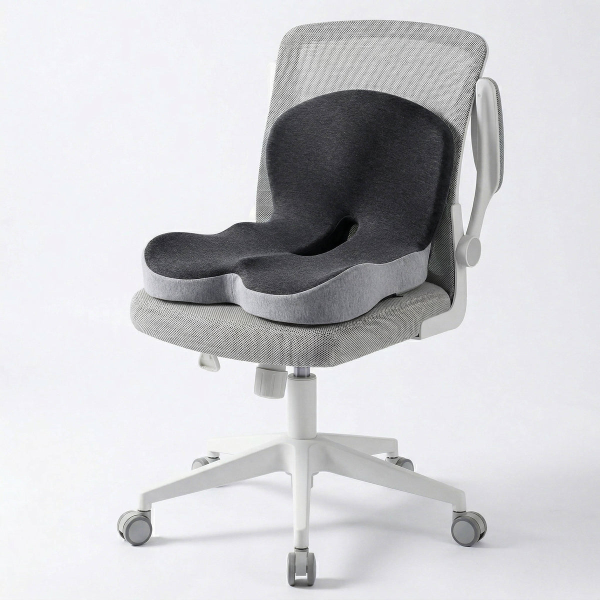 Contoured Support Seat Cushion in Memory Foam for Office and Car Chairs
