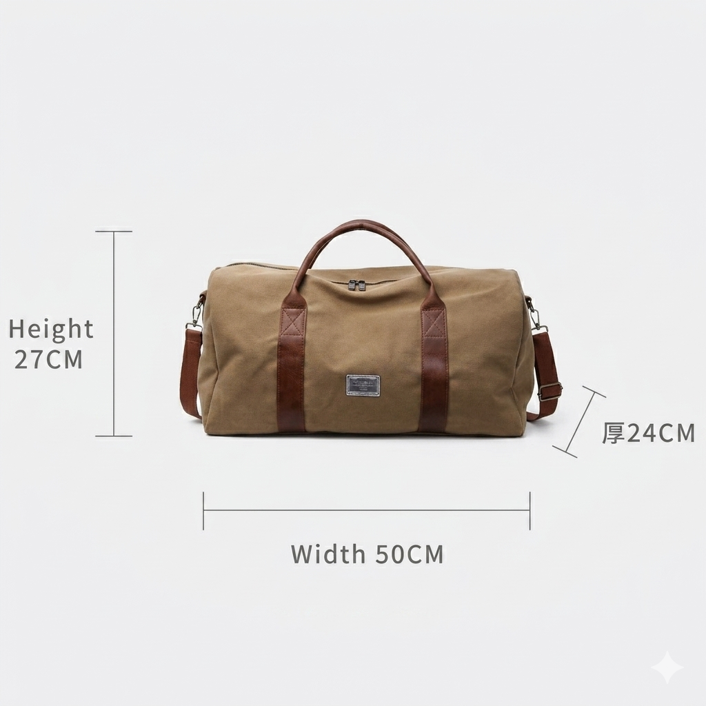 Durable Washed Travel Duffel Bag for Outdoor Adventures