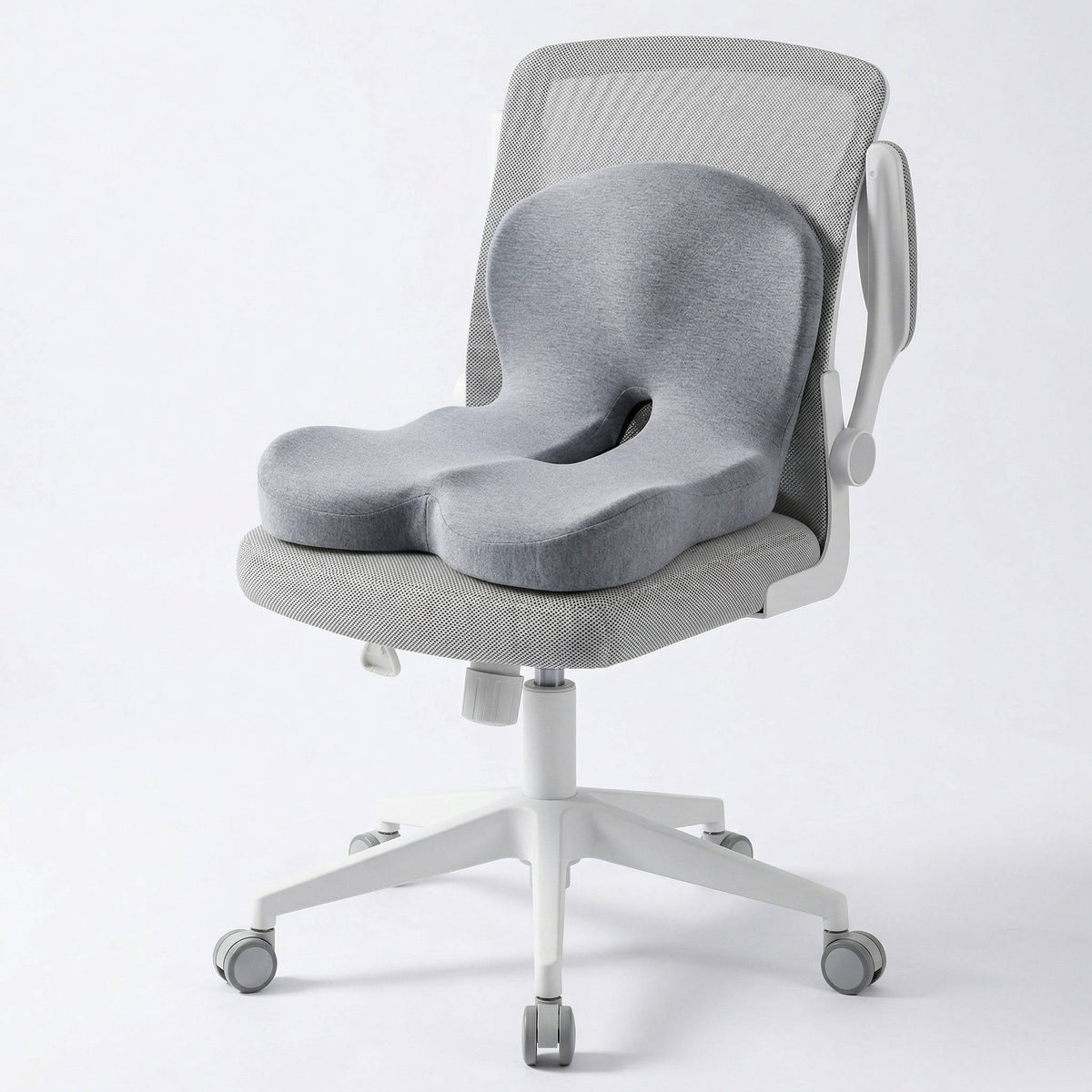 Contoured Support Seat Cushion in Memory Foam for Office and Car Chairs