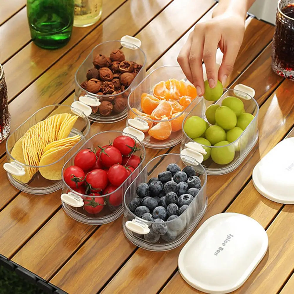Spice Containers | Stackable, Airtight, Clear | Organize in Seconds