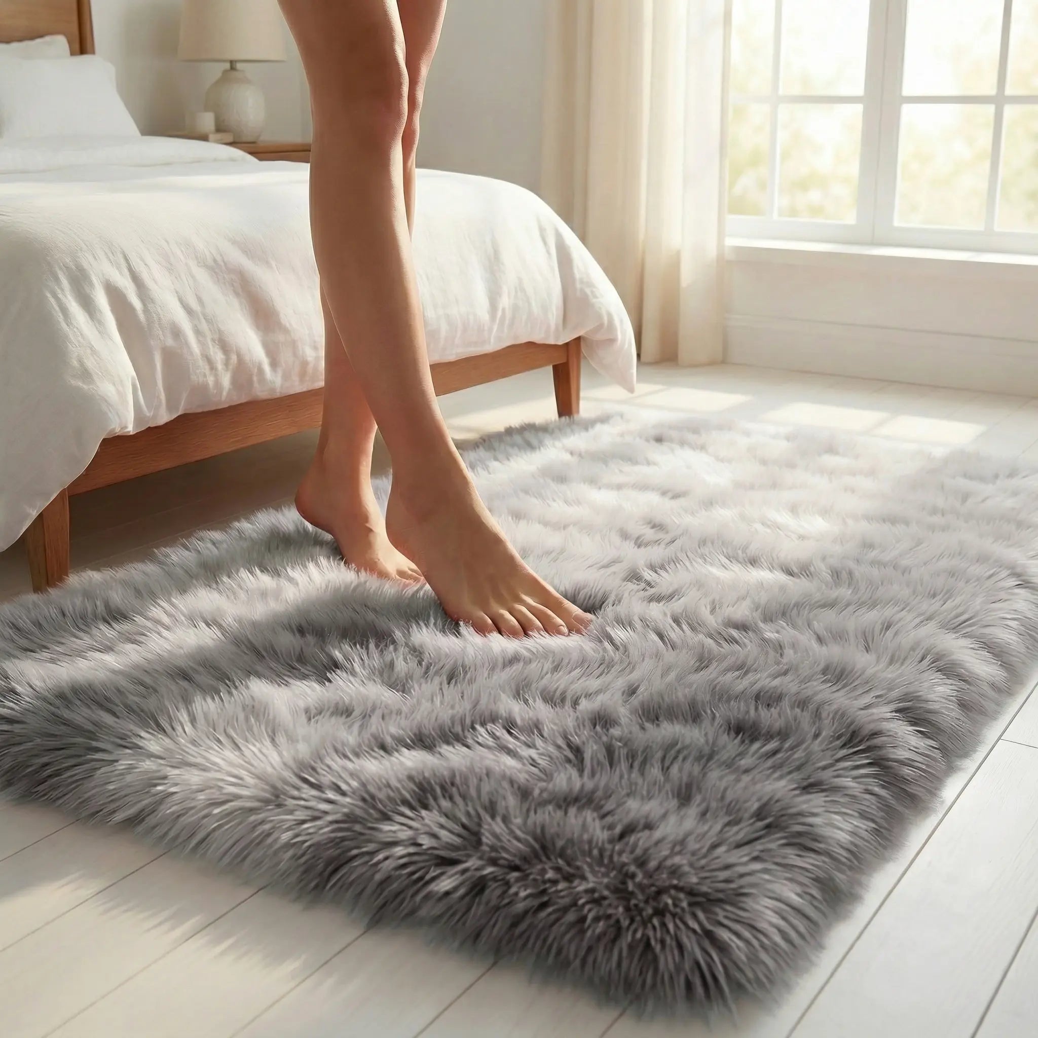Soft Gradient Area Rug – Slip-Resistant, Low Maintenance, Thick Texture