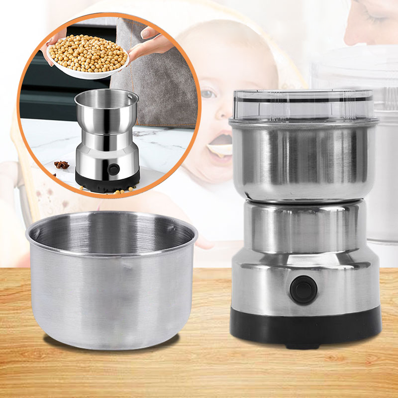 QuickBlend Electric Spice and Coffee Grinder with Steel Blades
