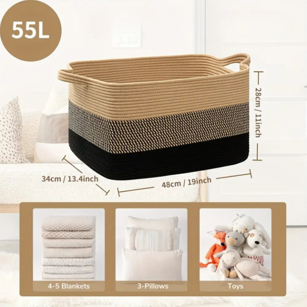 55L Capacity Large Storage Bin