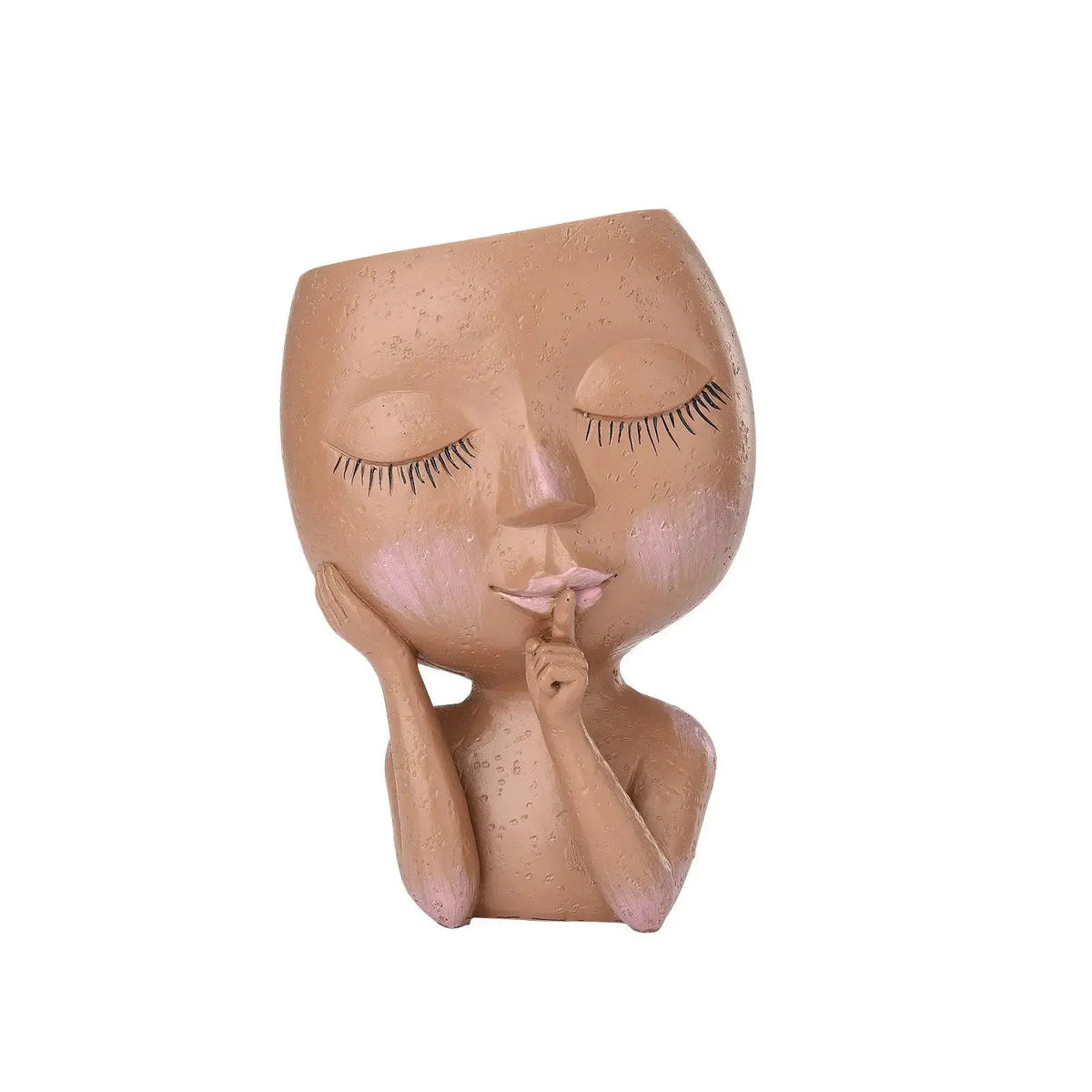 Succulent and Cactus Ceramic Face Pot