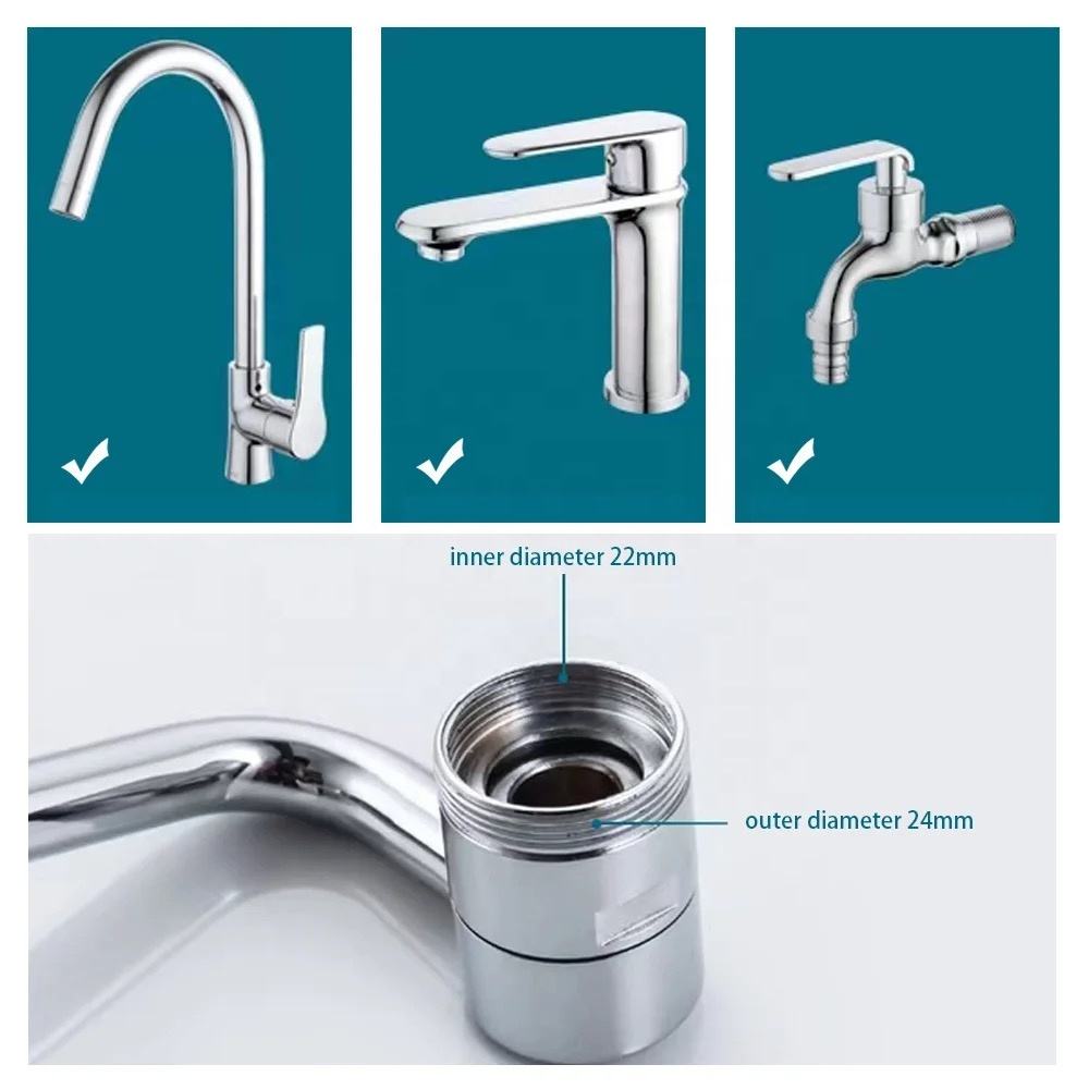 Faucet Extender with Dual Flow Options and Three-Joint Swivel Design