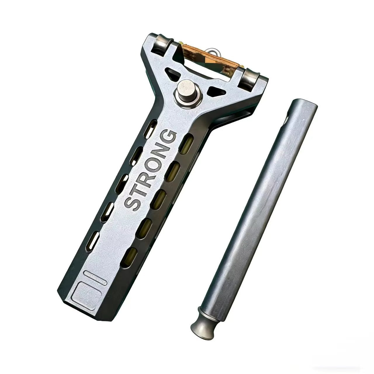 Telescopic Aluminum Slingshot with Integrated Magazine System