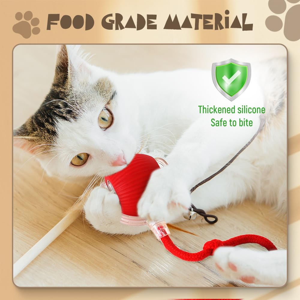Touch-Activated Rolling Toy for Dogs and Cats - Chew-Proof Design