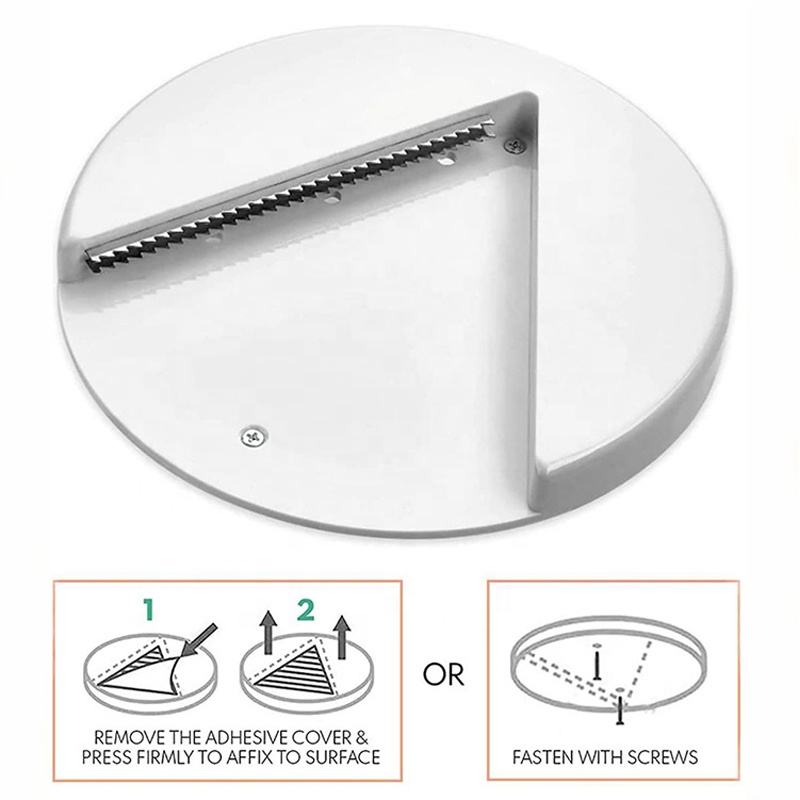 V-Shaped Grip Jar Opener for Cabinets with Installation Hardware