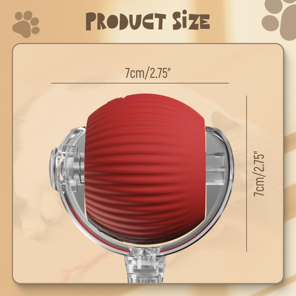 Touch-Activated Rolling Toy for Dogs and Cats - Chew-Proof Design