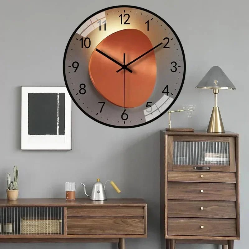 Silent Quartz Mechanism Wall Clock with LED Light