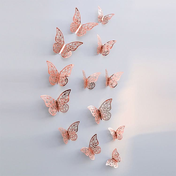 Metallic 3D Butterfly Decals – Removable Wall Stickers for Bedroom, Nursery & Wedding Decor
