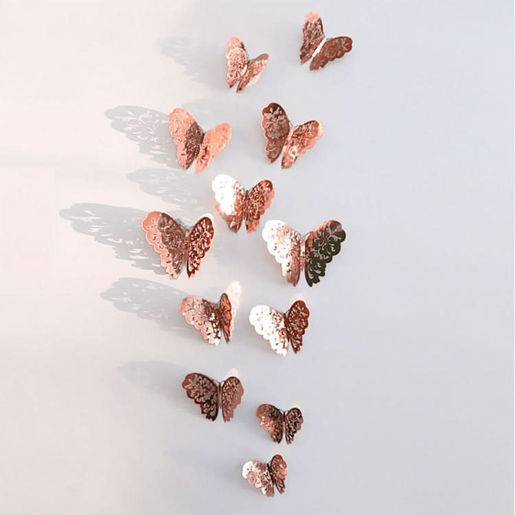 Metallic 3D Butterfly Decals – Removable Wall Stickers for Bedroom, Nursery & Wedding Decor