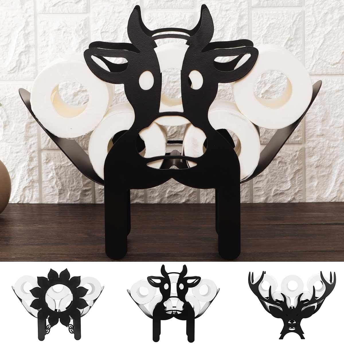 Animal-Themed Toilet Paper Dispenser – Stylish and Practical