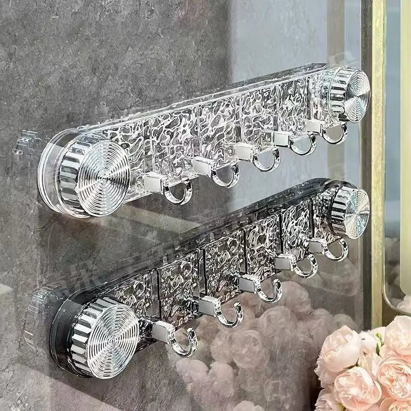 Suction Cup Hook Rack | No Drill Required, Versatile and Stylish