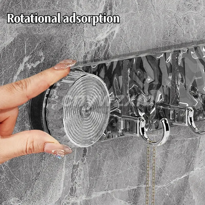 Suction Cup Hook Rack | No Drill Required, Versatile and Stylish