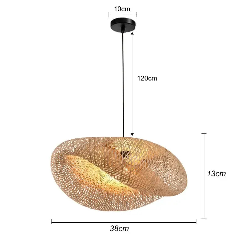 Bamboo Pendant Light – Handcrafted, Warm Light Design, 6 Styles
