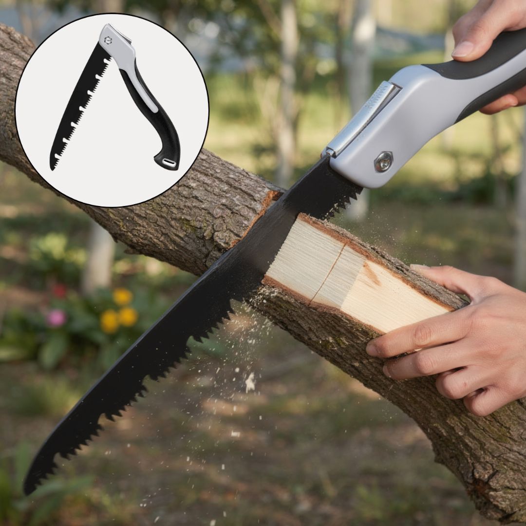 Folding Handsaw for Outdoor Use | Precise Wood Cutting