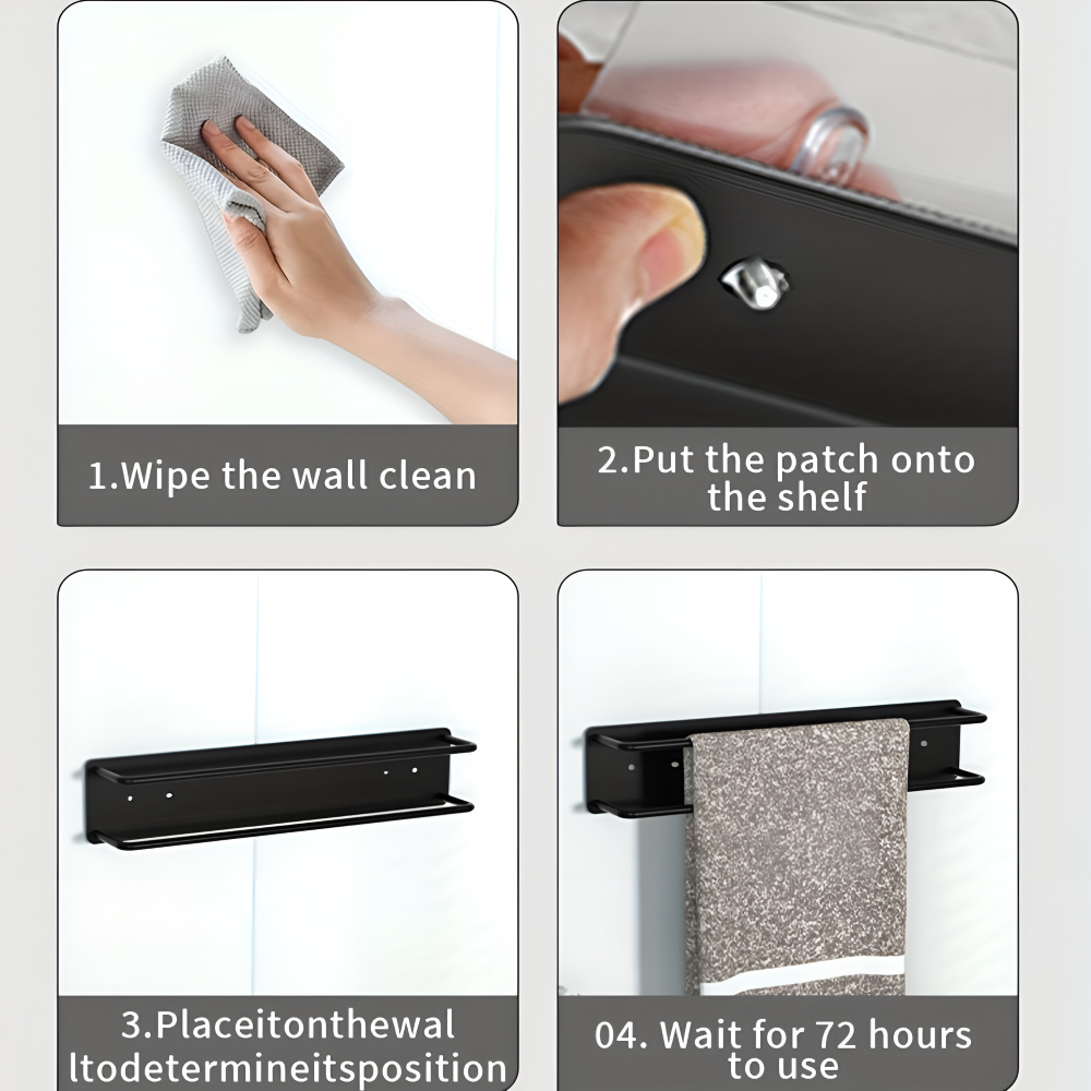 Vertical Wall Storage Towel Holder | Open Wire Basket