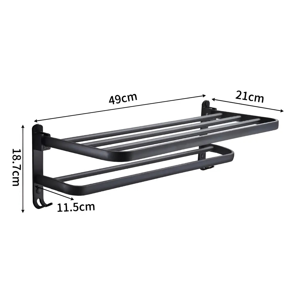Aluminum Towel Rack with Hook