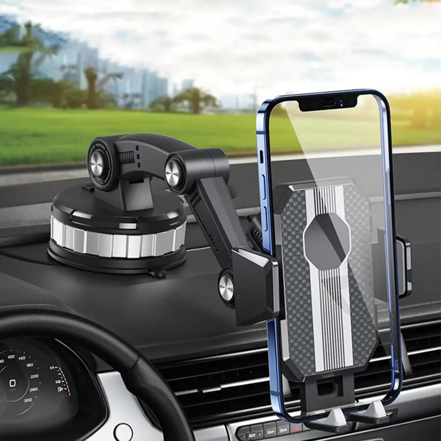 Swivel Arm Car Mount for Phone with Suction Cup Attachment