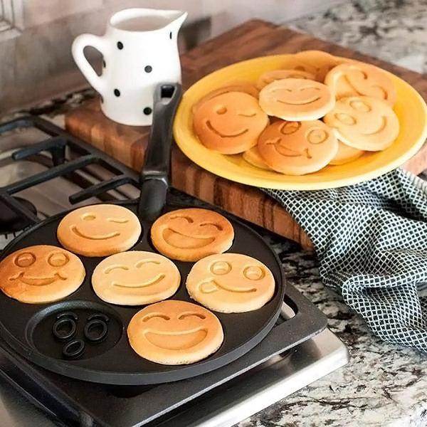 Smiley Pancakes Maker for a Cheerful Morning Start